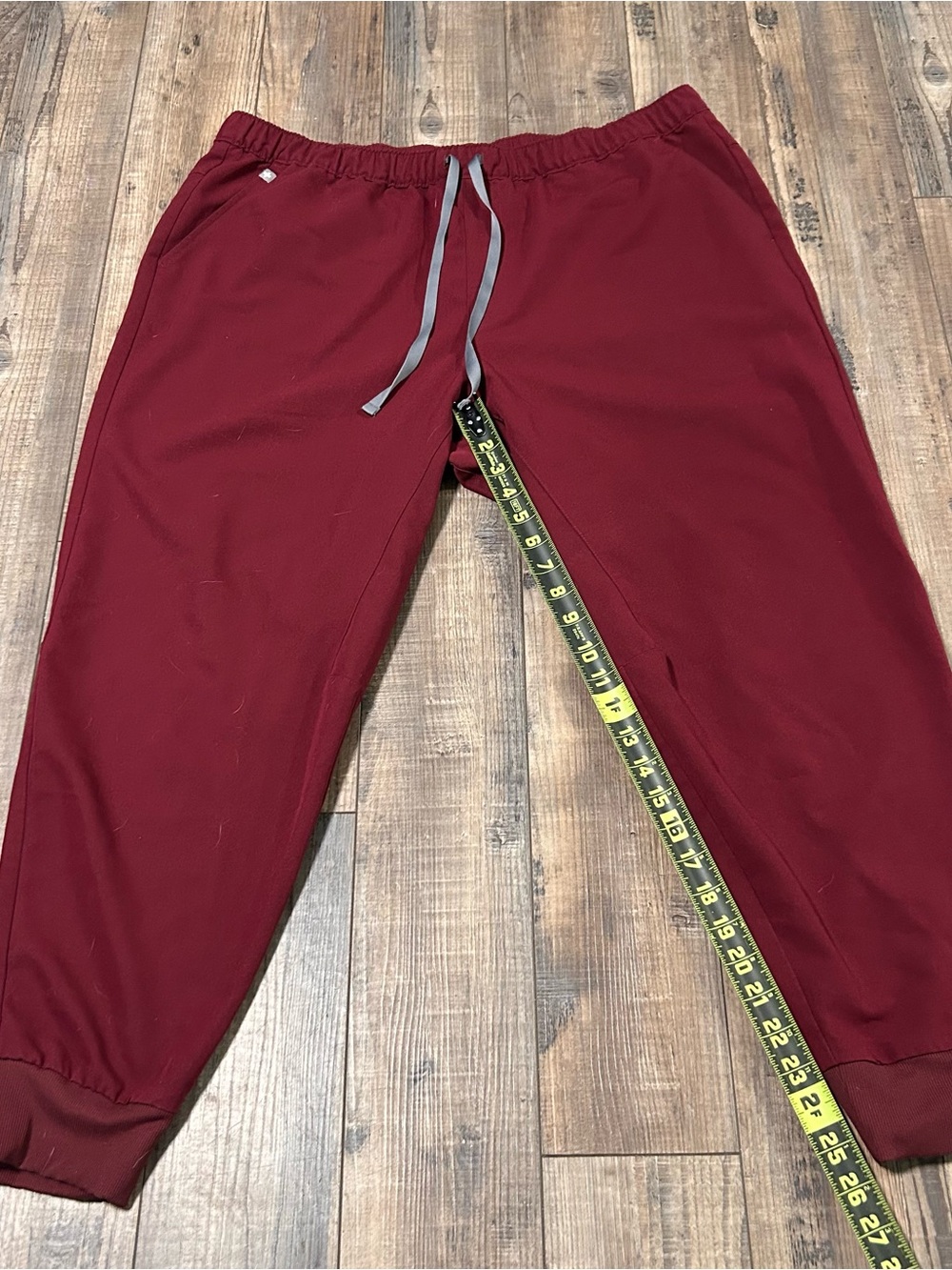 FIGS Maroon Scrub Set - Top & Jogger Pants - Picture 9 of 15